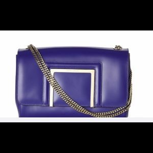 ICONIC JIMMY CHOO Violet Alba Shoulder Chain bag Retail$1690